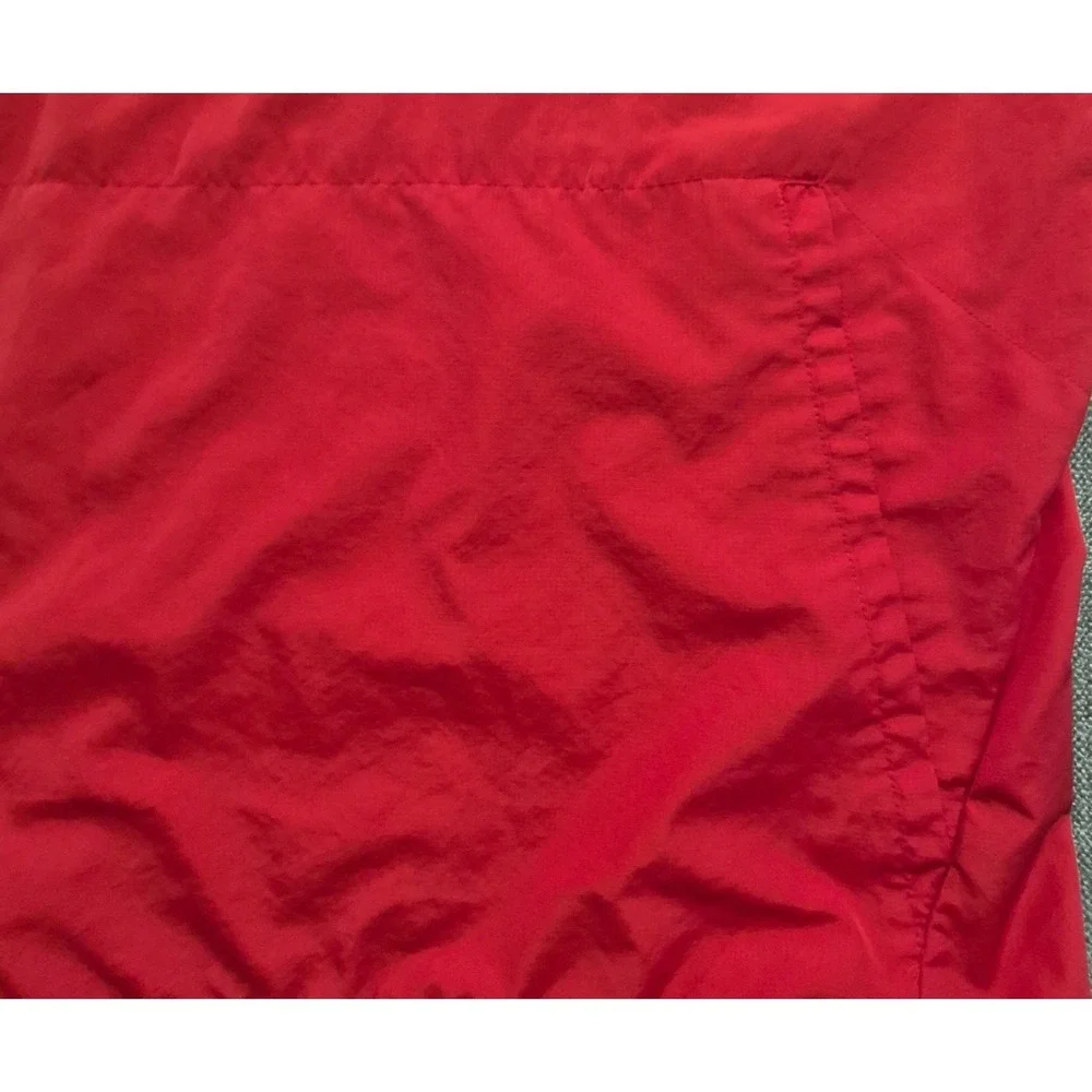 Ole Miss Rebels Nike red 1/4 zip sideline jacket short sleeves LG team logo HYDR